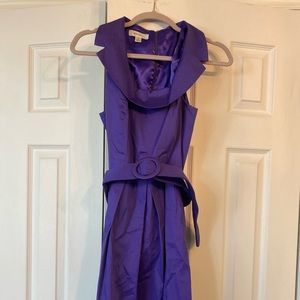 Purple dress sz12 Dressbarn. Sleeveless - excellent quality 98%cotton